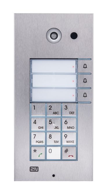 2N® IP Vario mit 3 Klingeltasten und Tastatur, mit Kamera - 9137131CKU